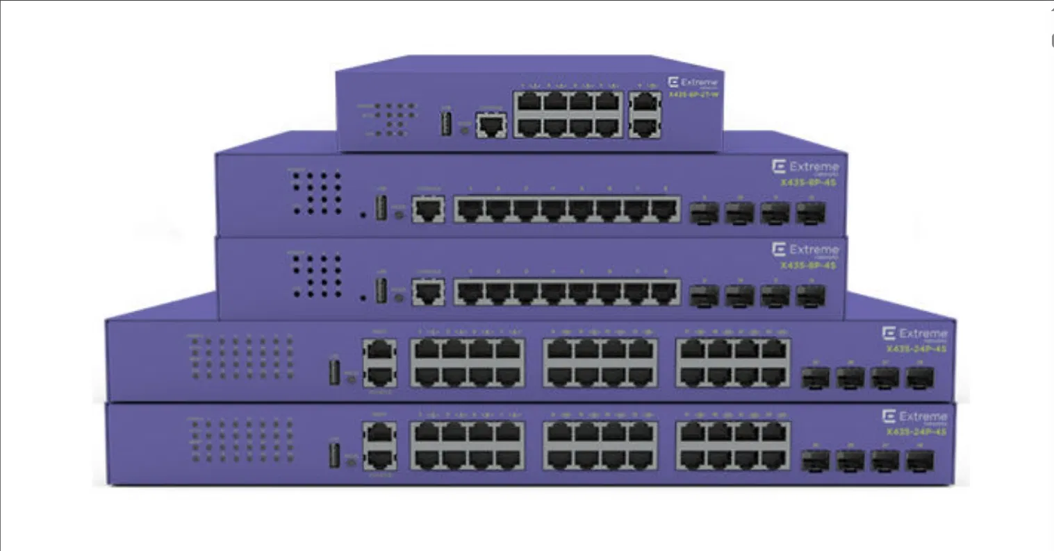 Switch di rete Mellanox ad alte prestazioni Extreme X435-8p-4s per connettività veloce 0