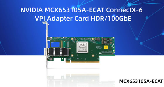 scheda di rete MCX653105A-ECAT-SP MCX653106A-ECAT di 10gb Mellanox