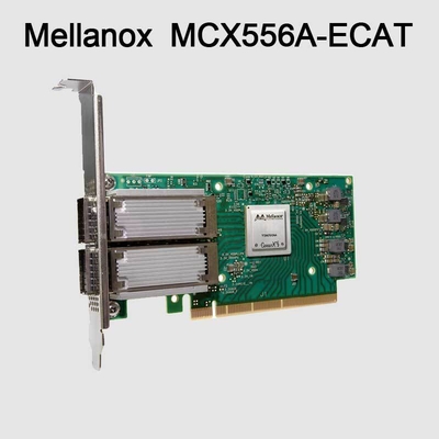 ConnectX-5 VPI Adapter Mellanox Network Card EDR IB 100GbE doppia porta QSFP28 PCIe3.0 MCX556A-ECAT