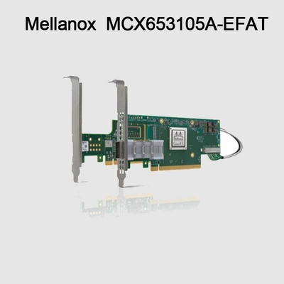 adattatore della scheda di rete ConnectX-6 VPI di 100g MCX653105A-EFAT Mellanox per il server