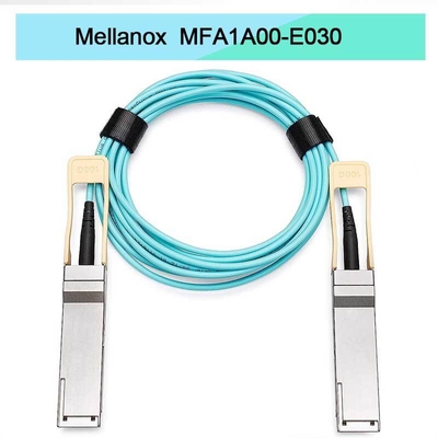 Cable QSFP Mellanox AOC basato su VCSEL MFA1A00-E030 IB EDR fino a 100Gb/S
