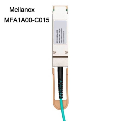 Ethernet di 100GbE QSFP LSZH Mellanox AOC cabla MFA1A00-C015 15m