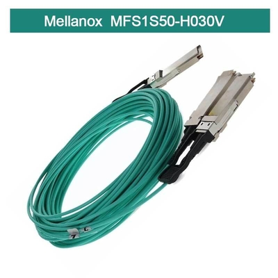 Infiniband Mellanox AOC MFS1S50-H030V VPI HDR & ETH 2x100Gb/S 30M QSFP56 nuovo e originale