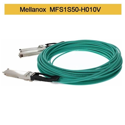 MFS1S50-H010V 200GbE 2x100GbE a cavo a fibre ottiche attivo InfiniBand cabla il cavo di Mellanox AOC