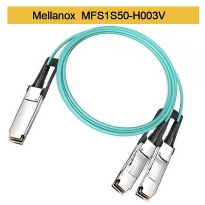 Cavo AOC MFS1S50-H003V 200GbE a 2x100GbE QSFP56 a 2xQSFP56 MMF Mellanox