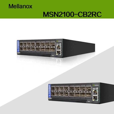 Max Speed EDR Nvidia Mellanox Spectrum Basato su 100gbe 1u Open Ethernet Switch con Cumulus Linux MSN2100-CB2RC 16 porte Qsfp28