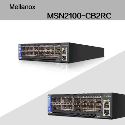 Max Speed EDR Nvidia Mellanox Spectrum Basato su 100gbe 1u Open Ethernet Switch con Cumulus Linux MSN2100-CB2RC 16 porte Qsfp28