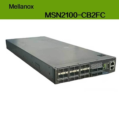 MSN2100-CB2FC NVIDIA Spectrum 100GBE 1U 1G Velocità massima Cumulus Linux 16 Porte QSFP28 2 AC PSUS X86 Short Depth P2C Flusso di aria corta P2C