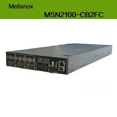 MSN2100-CB2FC NVIDIA Spectrum 100GBE 1U 1G Velocità massima Cumulus Linux 16 Porte QSFP28 2 AC PSUS X86 Short Depth P2C Flusso di aria corta P2C