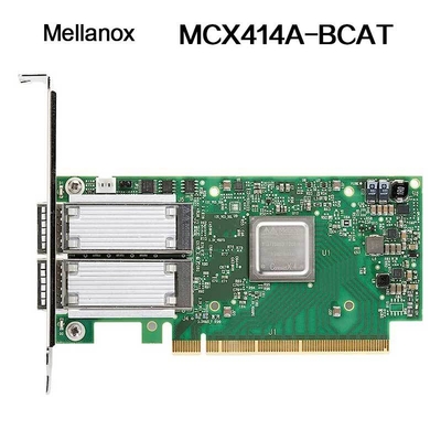 NVIDIA 900-9x426-0054-SQ0 MCX414A-BCAT Connectx-4 EN Scheda di interfaccia di rete, 40/56GBE QSFP28 a doppia porta, PCIE3.0 X8, staffa alta