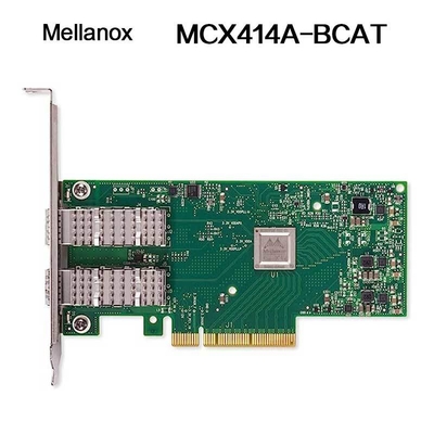 NVIDIA 900-9x426-0054-SQ0 MCX414A-BCAT Connectx-4 EN Scheda di interfaccia di rete, 40/56GBE QSFP28 a doppia porta, PCIE3.0 X8, staffa alta