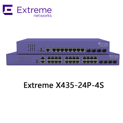 Switch AVB Extreme Networks X435 24P X435 4S 68Gbps 50.6Mpps nuovo e originale