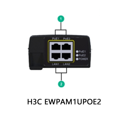 Adattatore di alimentazione di rete H3c Ewpam1upoe2 60 porte 55W-1V-1.1A-DC >200Mbps Cartone