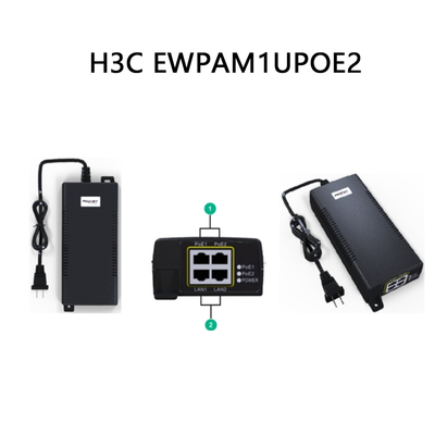 Adattatore di alimentazione di rete H3c Ewpam1upoe2 60 porte 55W-1V-1.1A-DC >200Mbps Cartone