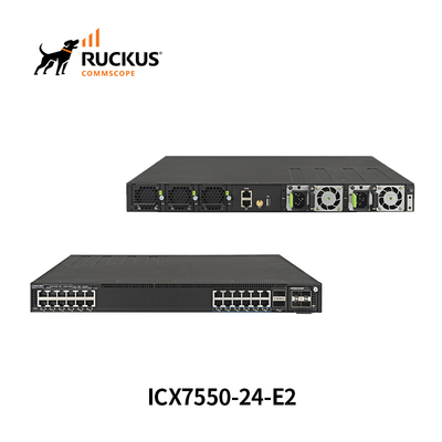 Interruttore avanzato Ruckus Icx7550-24-E2 con 24 porte per una connettività senza soluzione di continuità