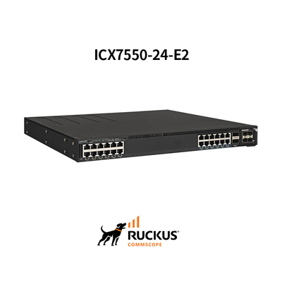 Interruttore avanzato Ruckus Icx7550-24-E2 con 24 porte per una connettività senza soluzione di continuità