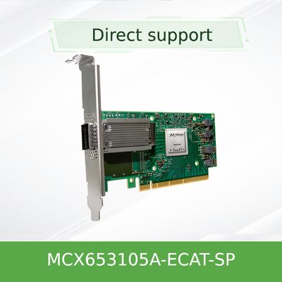 scheda di rete MCX653105A-ECAT-SP MCX653106A-ECAT di 10gb Mellanox