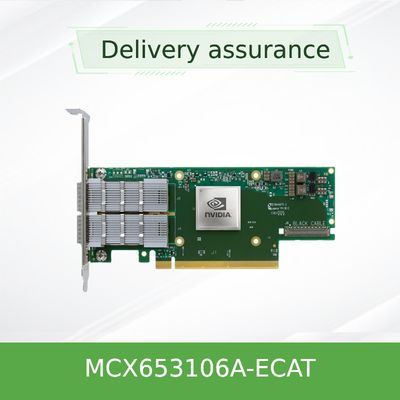 Doppia porta del NIC ConnectX- 6 VPI Hdr100 Edr Ib di MCX653106A-ECAT Mellanox 100gb