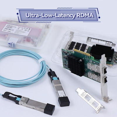 porto QSFP56 100GbE della scheda di rete MCX653105A-ECAT di 100GbE VPI Mellanox singolo