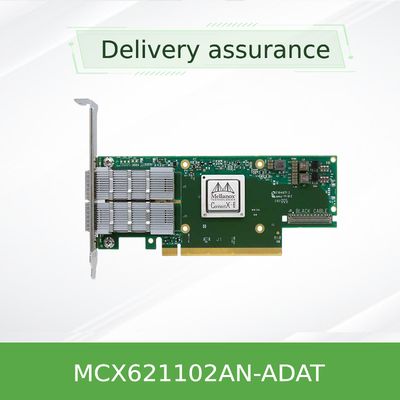 En SFP28 dell'adattatore ConnectX-6 DX della scheda di rete di MCX621102AN-ADAT 25GbE Mellanox