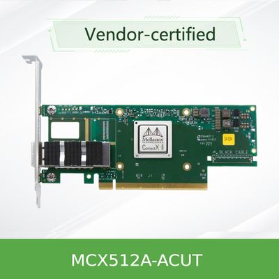 Carta MCX512A-ACUT di Ethernet della scheda di rete X8 PCIE di SFP28 10GbE/25GbE Mellanox