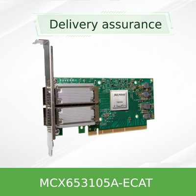 ConnectX 6 doppia porta adattatore Mellanox Card supportando 100Gb/S MCX653105A-ECAT