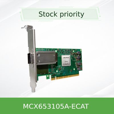 Scheda di rete Mellanox Nic Card ConnectX-6 100GbE Single Port MCX653105A-ECAT