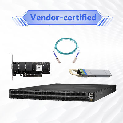 Switch di rete Mellanox MQM9790-NS2F ((920-9B210-00FN-0D0) Quantum-2 NDR 64 X 400Gb/S Porte 32 gabbie OSFP Power-To-Connector non gestito P2C