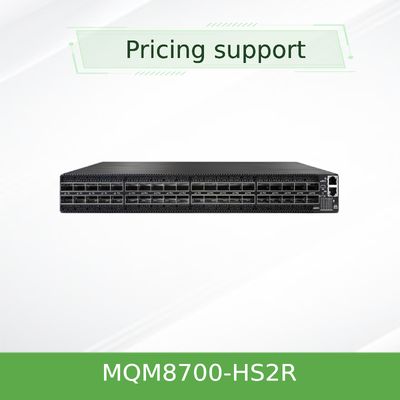 920-9b110-00rh-0m0 Mellanox MQM8700-HS2R(920-9B110-00RH-0M0) Quantum Hdr Infiniband network Switch 40 porte Qsfp56 Velocità di trasmissione 10/100/1000Mbps