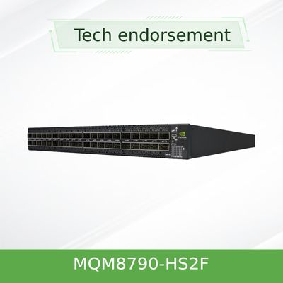 40 porte QSFP56 Mellanox Quantum Hdr Infiniband Switch 200 Gbps MQM8790-HS2F