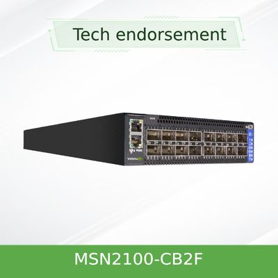 Ethernet di MSN2100-CB2F Mellanox commuta la mezza larghezza 10/25GbE e 100GbE