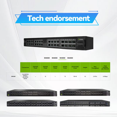 Interruttore di rete Mellanox MSN3700-CS2F 100GbE 1U 2 alimentatori (AC)
