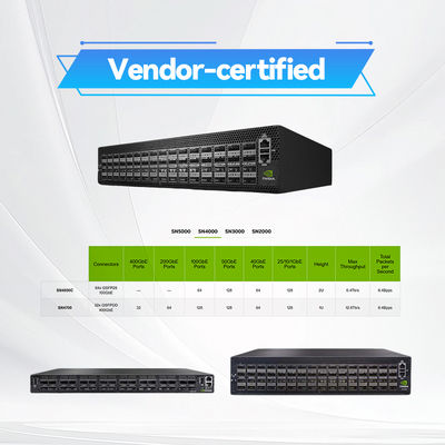 Ethernet di 32 QSFP-DD Open Source Mellanox commuta 400GbE 1U MSN4700-WS2F