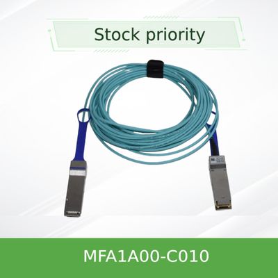 cavo ottico attivo AOC MFA1A00-C010 10m di 100GbE LSZH Mellanox QSFP28