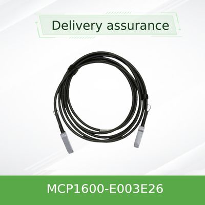 Cavo di rame InfiniBand EDR dell'attaccatura diretta MCP1600-E003E26 fino a 100Gb/S QSFP28 3m 26AWG nero