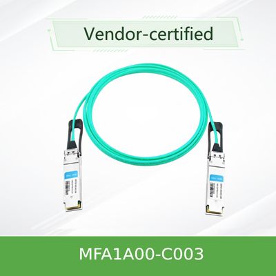 Cavo ottico attivo MFA1A00-C003 100GbE 3m di QSFP LSZH Mellanox AOC