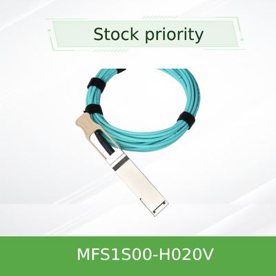 Cavo MFS1S00-H020V IB HDR di Mellanox AOC della console fino al cavo della rete di 200Gb/S QSFP56 20m