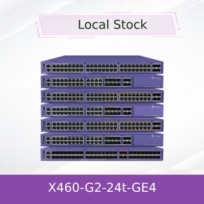 24ports commutatore estremo accatastabile X460-G2-24t-GE4-Base 216Gbps della rete AVB