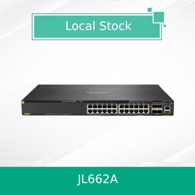 Hpe Aruba Networking Cx 6300m 24-Port 1gbe classe 4 Poe e 4-Port SFP56 Switch (JL662A)