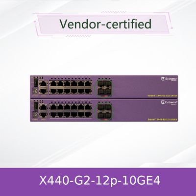 Switch AVB di rete estrema PoE+ scalabile 16531 X440-G2-12p-10GE4