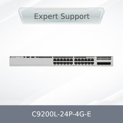 C9200L-24p-4G-E Cisco Catalyst 24 Port Poe Layer3 Gigabit Ethernet gestito 4 SFP Port Switch di rete impilabile C9200L-24p-4G-E