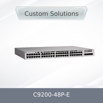 C9200-48p-E 48X 1g RJ45 Poe+Port Network Switch 48 Port Poe+Network Essentials con alimentazione X1 AC