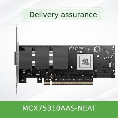 Scheda Smart NVIDIA ConnectX-7 MCX75310AAS-NEAT Dual-Port 400Gb/s InfiniBand ed Ethernet – PCIe 5.0 x16, NDR