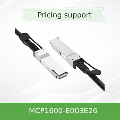 Cavo in rame passivo NVIDIA Mellanox MCP1600-E003E26 100Gb/s QSFP28 Direct Attach – 3m, EDR InfiniBand, bassa latenza, consumo energetico quasi nullo per interconnessioni di data center