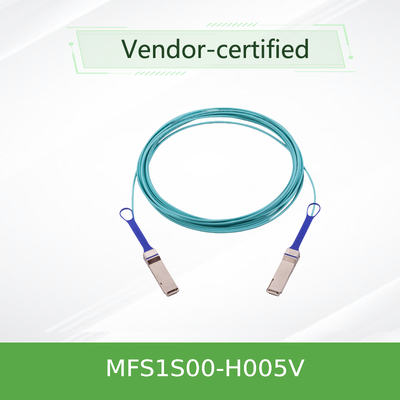 NVIDIA MFS1S00-H005V 5m 200G QSFP56 AOC per InfiniBand HDR e 200GbE