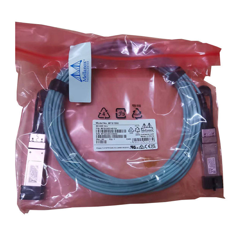 Alti cavi attivi del infiniband del mellanox del cavo ottico MFS1S00-H010V del cavo AOC di tasso di dati QSFP56 Mellanox