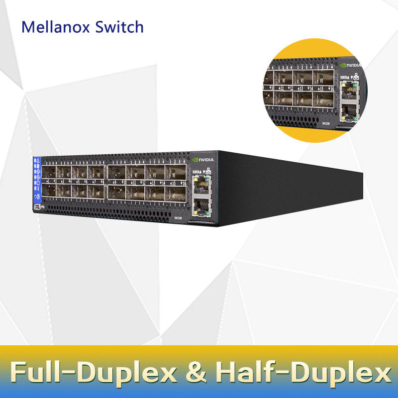 2 brevi porti QSFP28 del commutatore MSN2100-CB2F 100GbE 1U 16 di Mellanox SN2000 di profondità del centro 2 gruppi di alimentazione X86 di CA
