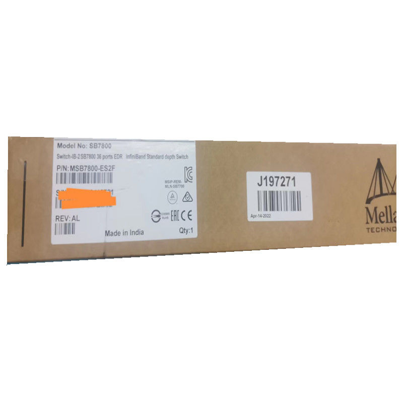 Il commutatore-IB 2 della rete di MSB7800-ES2F Mellanox ha basato i porti QSFP28 di EDR InfiniBand 1U 36