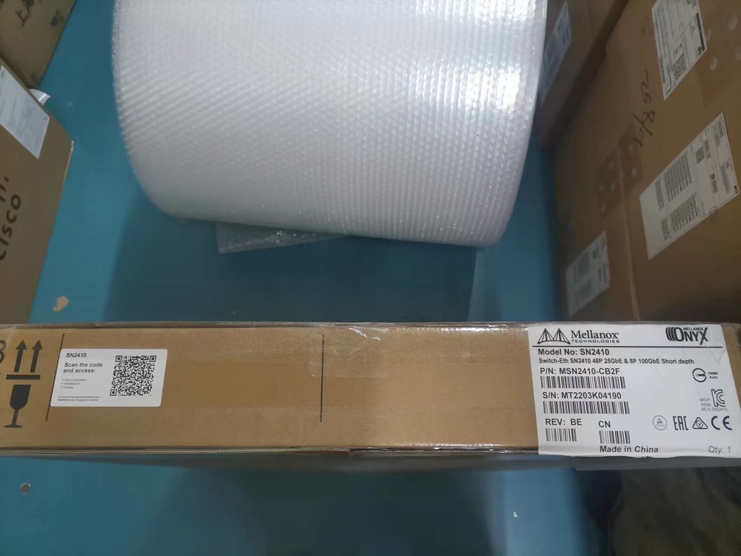 Ethernet del commutatore di rete di MSN2410-CB2F Mellanox con onyx 18 SFP28 e 4 porti QSFP28