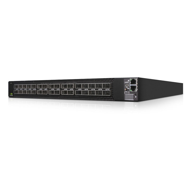 Corredo standard della ferrovia del flusso d'aria del CPU P2C di profondità X86 dei rifornimenti del commutatore di rete di MSN3700-CS2F Mellanox (CA)